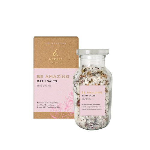 Tilley Bath Salts Aroma Natural 550g Be Amazing Citrus Spearmint FG7020