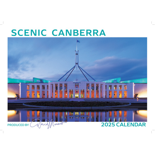 2025 Calendar Scenic Canberra Wall David Messent CANC