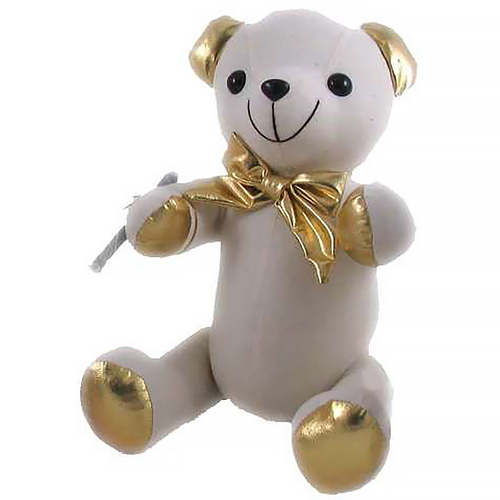 Elka Autograph Bear Large 38cm Gold Signature Bear 5606-GLD