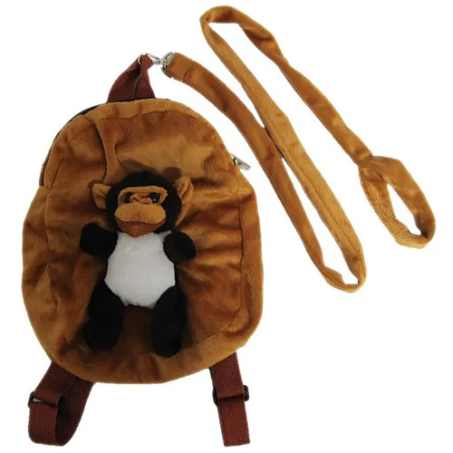 Elka Plush Backpack 2-in-1 with Child Leash Chimp 25cm 90646-CHP