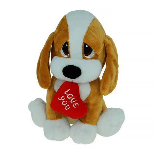 Elka Plush Dog with Heart 27cm Babu 9103-27