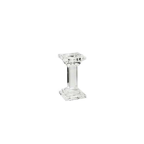 Figaro Glass Pillar Holder Square Small, Great Gift & Home Decor