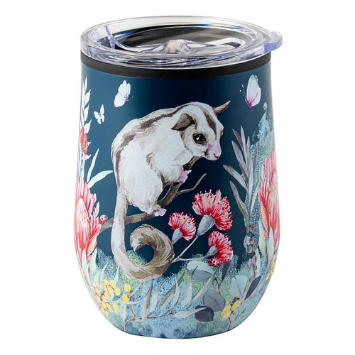 Landmark Travel Mug Fauna Flora Australian Possum 360mL Insulated Tumbler OT292