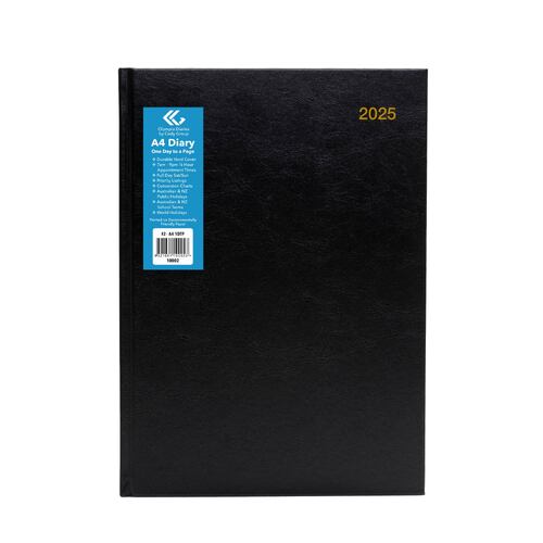 2025 Diary Olympia A4 Day to Page Hard Cover #2 10002