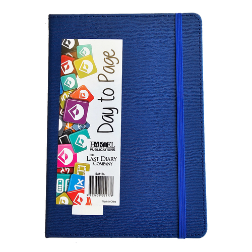 2025 Diary Becall A5 Day to Page Casebound Blue Last Diary Company BA51BL