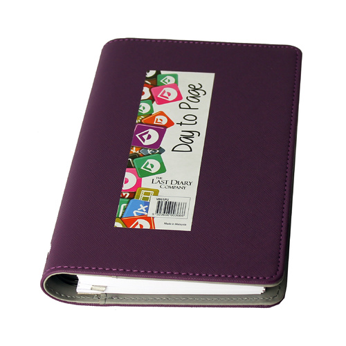 2025 Diary Victoria B6 Day to Page Wiro Purple Last Diary Company VB61PU