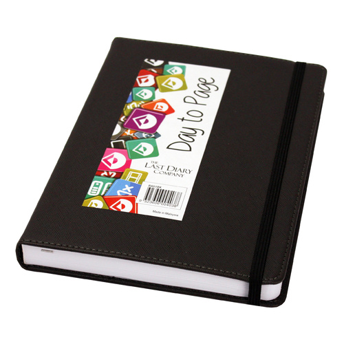 2025 Diary Becall A5 Day to Page Casebound Black Last Diary Company BA51BK