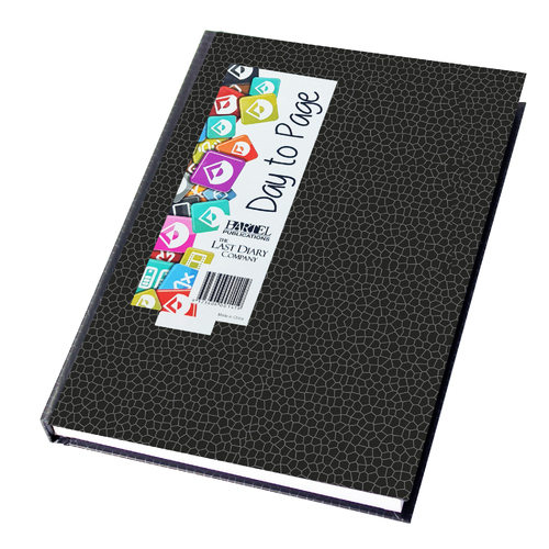 2025 Diary Everyday A5 Day to Page Casebound Black Last Diary Company EA51BK