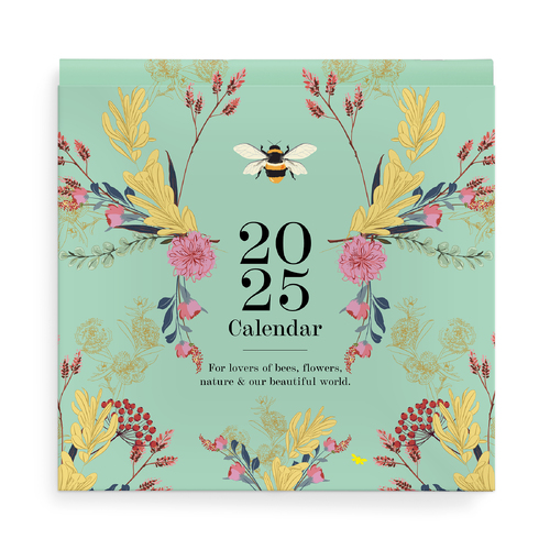 2025 Calendar Affirmations Bee Square Wall BEECAL25