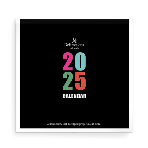 2025 Calendar Defamations Square Wall DEFCAL25