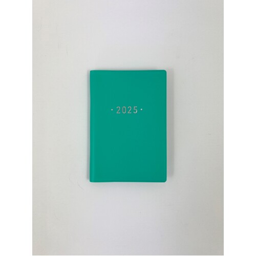 2025 Diary Fashion A7 Week to View Soft Cover Teal, OzCorp DA14