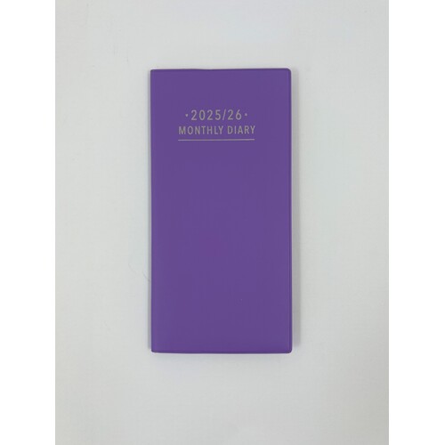 2025-2026 2-Year Planner Fashion Pocket Month to View Violet, OzCorp YP74