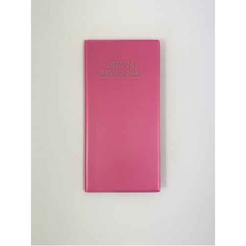 2025-2026 2-Year Planner Fashion Pocket Month to View Pink Pearl, OzCorp YP75