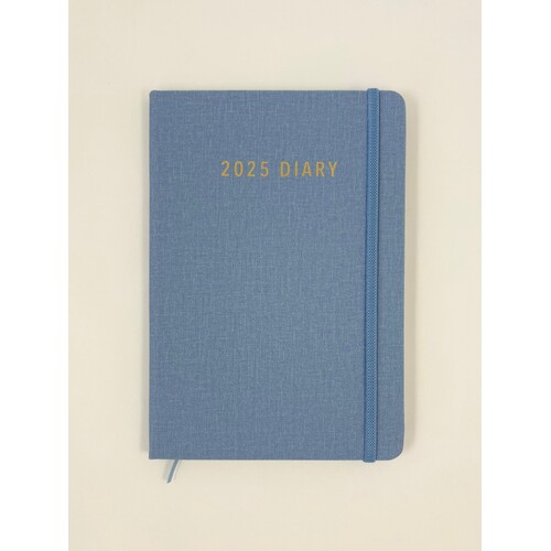 2025 Diary Contempo A5 Week to View Blue, Ozcorp D827