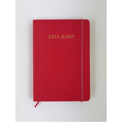 2025 Diary Contempo A5 Day to Page Coral, Ozcorp D836