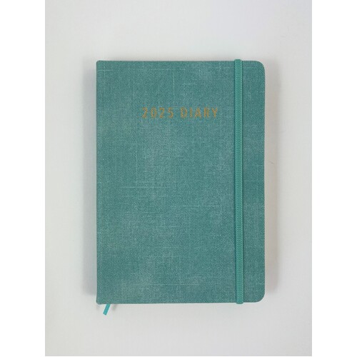 2025 Diary Contempo A5 Day to Page Aqua, Ozcorp D837