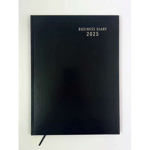 2025 Diary Business A4 Day to Page Black by OzCorp D854