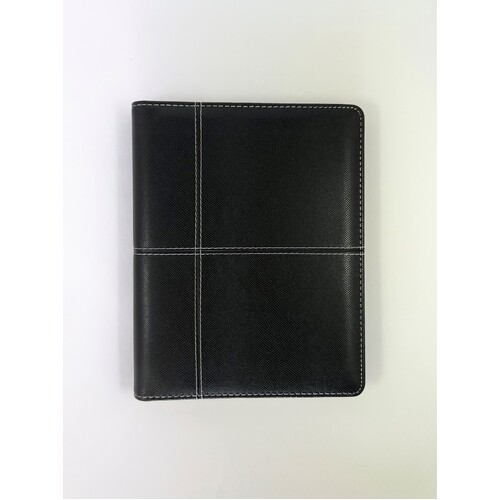 2025 Diary Organiser A5 Week to View Fancy Black by OzCorp D868