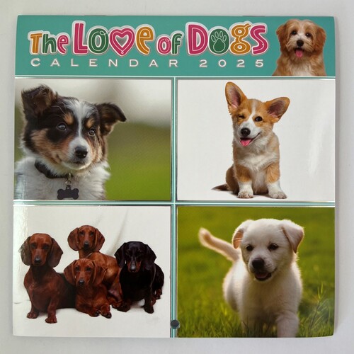 2025 Calendar Love of Dogs Mini Wall by OzCorp CAL184