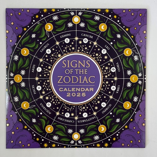 2025 Calendar Zodiac Square Wall by OzCorp CAL190