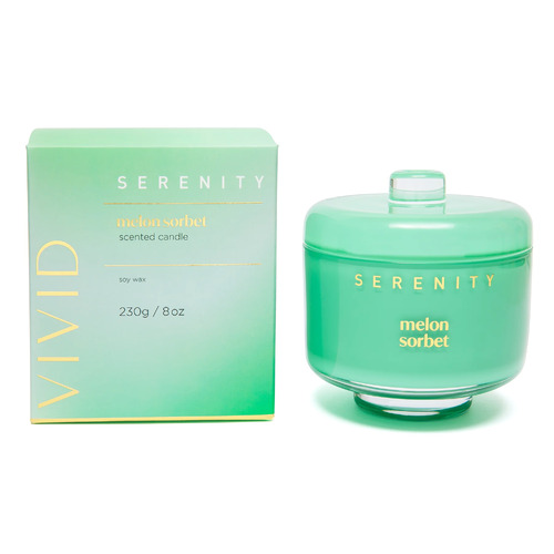 Serenity Scented Soy Candle Melon Sorbet 230g Home Fragrance Co SVV230MS