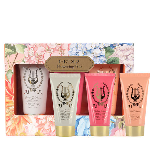 MOR Gift Set Flowering Trio Belladonna, Lychee Flower, Snow Gardenia Hand Cream 50mL x 3 GP447