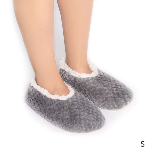 SnuggUps Slippers Women's Soft Petal Grey Small by Splosh, Gift For Her SPWSPG01