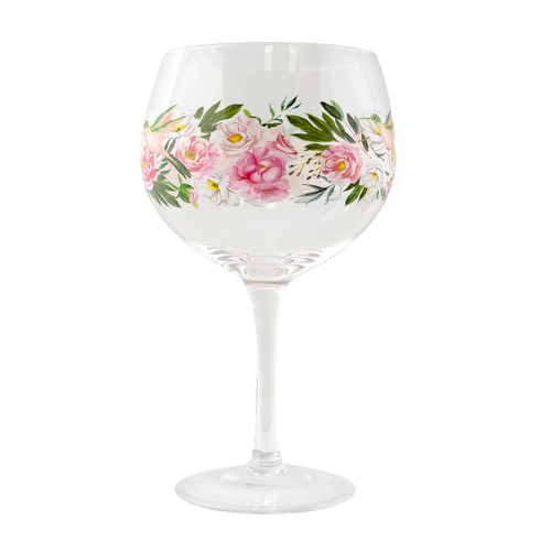 Sip by Splosh Balloon Glass Pink Peony