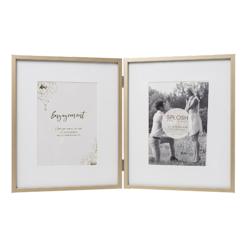 Splosh Wedding Double Photo Frame 5x7" Wedding Engagement Wedding Gift WDE103