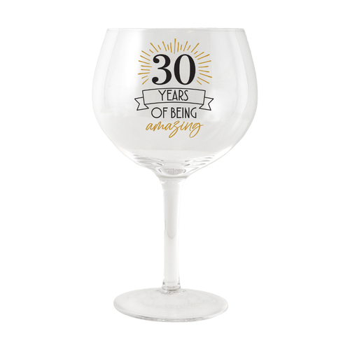 Sip Celebration Balloon Glass 30th Birthday by Splosh, Gift For Her SPCW30