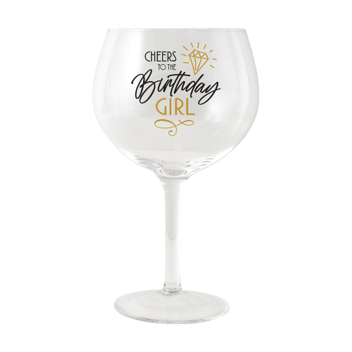 Sip Celebration Balloon Glass Birthday Girl by Splosh, Gift For Her SPCWBG