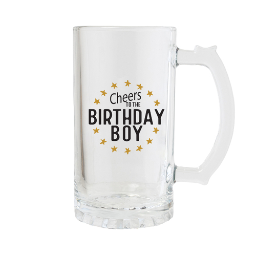 Sip Celebration Beer Glass Birthday Boy by Splosh, Gift For Him SPCBBB