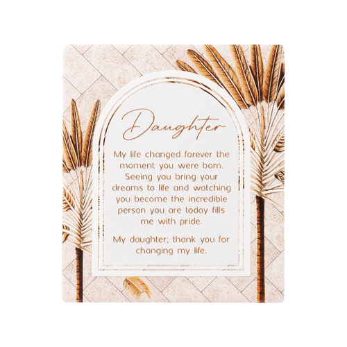 Splosh Exotic Plaque Daughter Verse Great Home Decor EXO010-0908