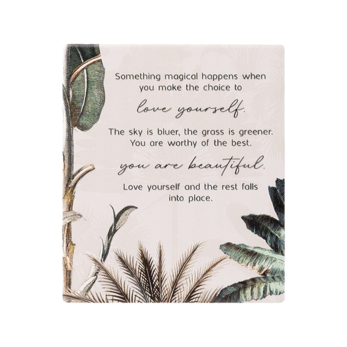 Splosh Exotic Plaque Self Love Verse Great Home Decor EXO010-2561