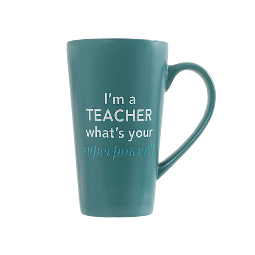 Splosh Latte Mug 500mL Teacher Superpower TCH2322