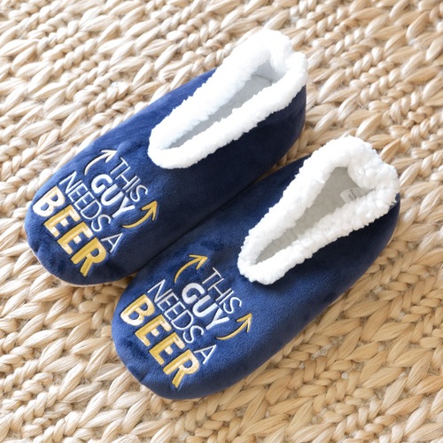 SnuggUps Slippers Men's Quote Small Beer SNMMB01