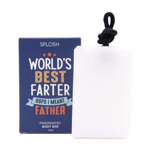 Splosh Soap On A Rope Fragranced Body Bar World's Best Father, Gift For Him FD2414