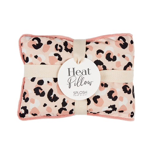 Splosh Wellness Heat Pillow 40cm Blush Leopard WLN001A