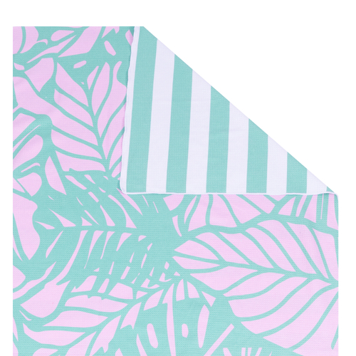 Splosh Beach Bliss Beach Towel 180 x 77cm Palms Green SUM001A