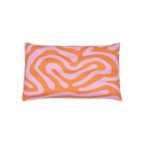 Splosh Beach Bliss Beach Pillow 51 x 31cm Swirl Orange SUM002C