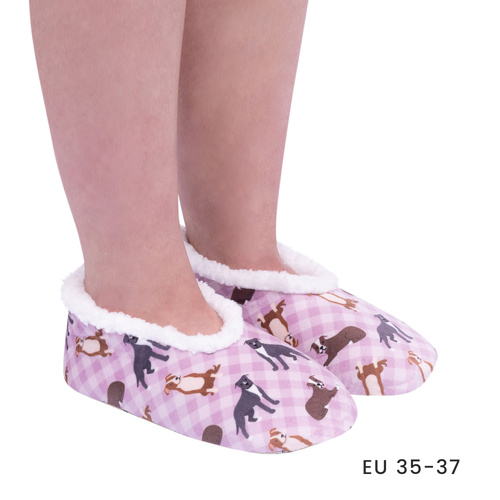 SnuggUps Slippers Women's Printed Pets Small Staffy, Splosh SNWPSF01