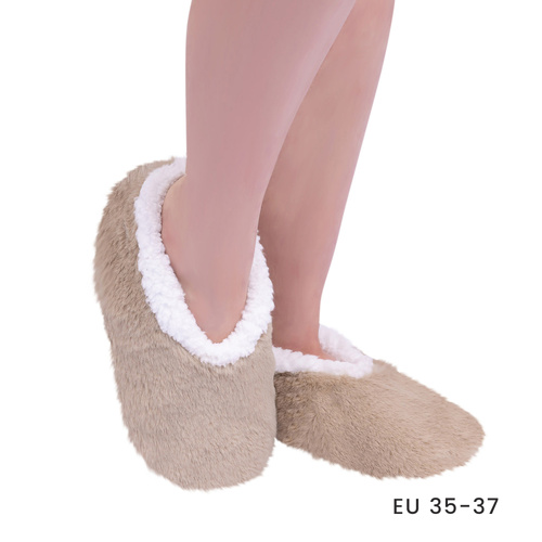 SnuggUps Slippers Women's Luxe Small Latte, Splosh SNWLLAT01