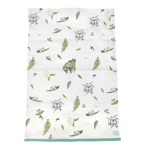 Tea Towel May Gibbs Gumnut Babies 65cm Mint by Urban Products UH148232