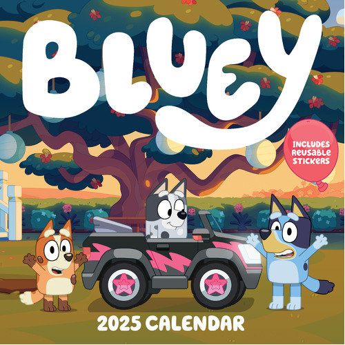 2025 Calendar Bluey Square Wall Browntrout A04022