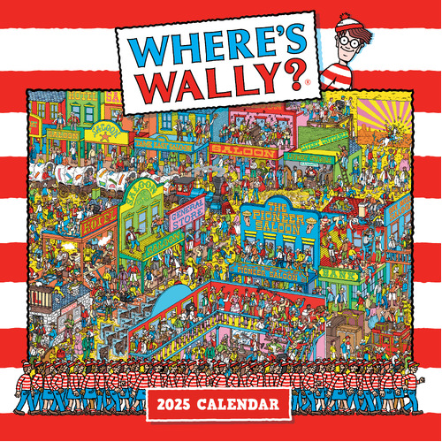 2025 Calendar Where's Wally Square Wall Browntrout A04053