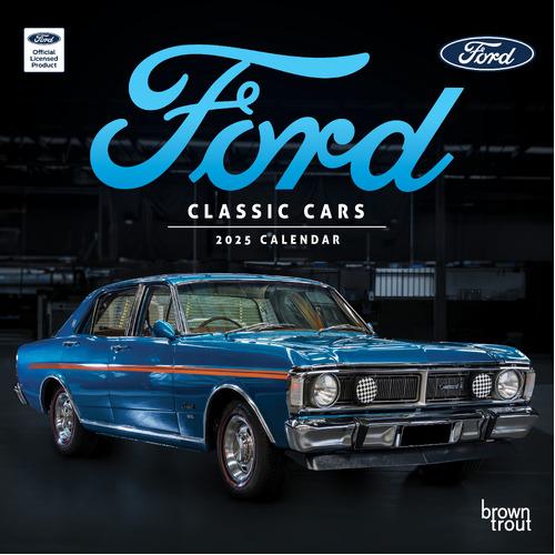 2025 Calendar Official Classic Ford Cars Square Wall Browntrout A04077