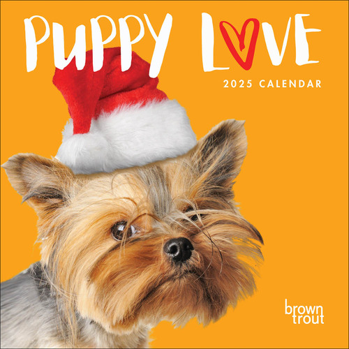 2025 Calendar Puppy Love Square Wall Browntrout A04138