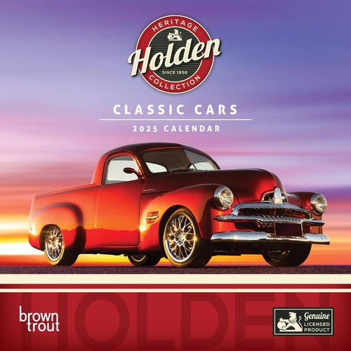 2025 Calendar Classic Holden Cars Mini Wall Browntrout A04220