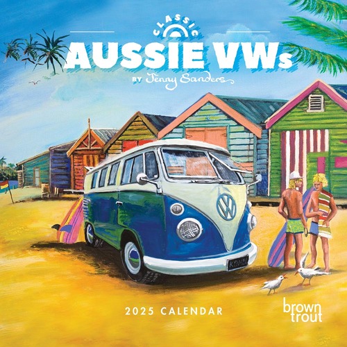 2025 Calendar Classic Aussie VWs Square Wall Browntrout A04305