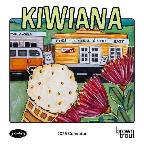 2025 Calendar Kiwiana Square Wall Browntrout A04442